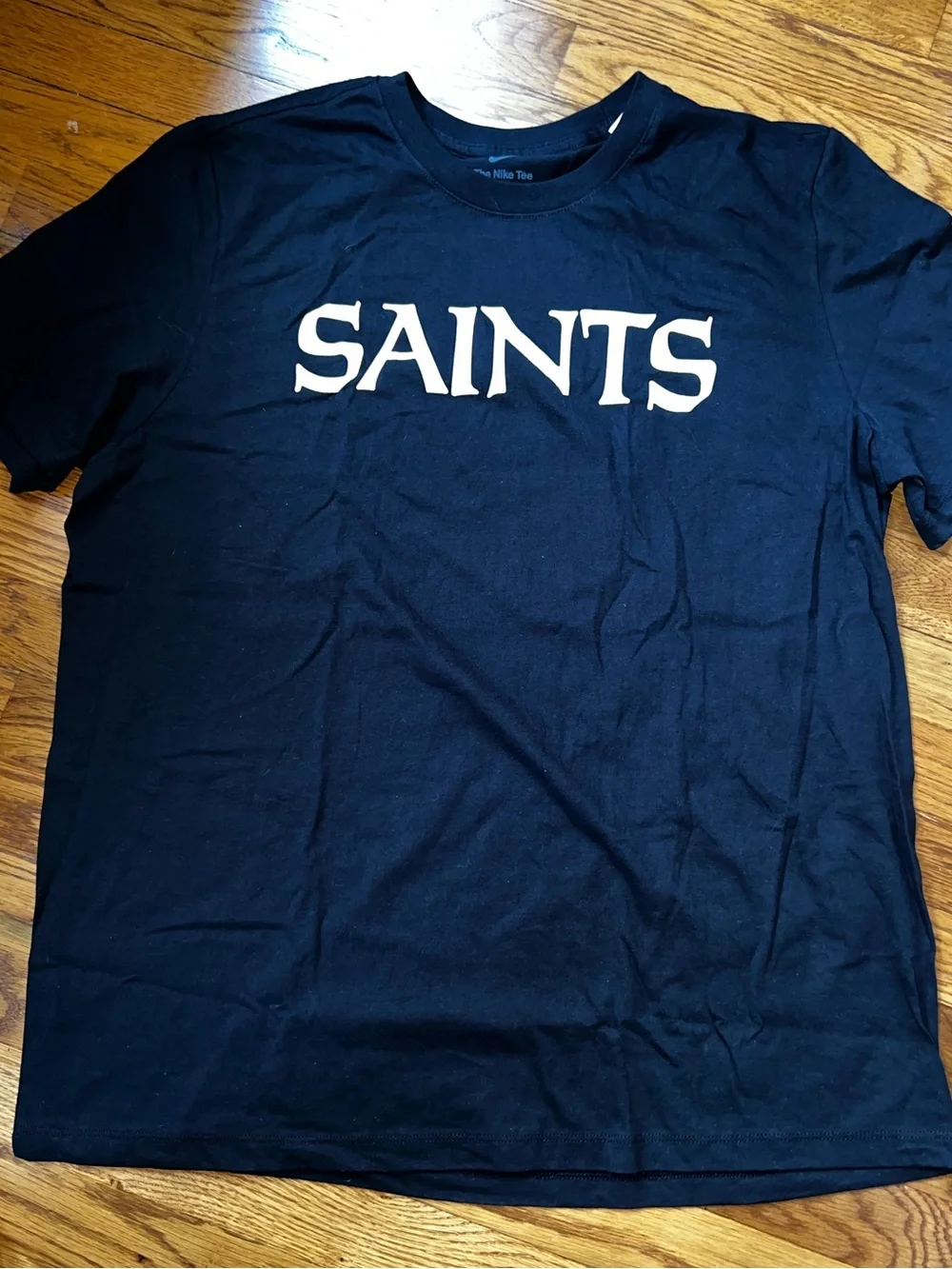 Men's Nike Black New Orleans Saints Team Wordmark T-shirt - XL - NWT